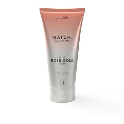 SensiDO Match Coloring Hair Mask Lovely Rose Gold (Pastel) - Sävyttävä Hiusnaamio Ruusukulta 200 ml