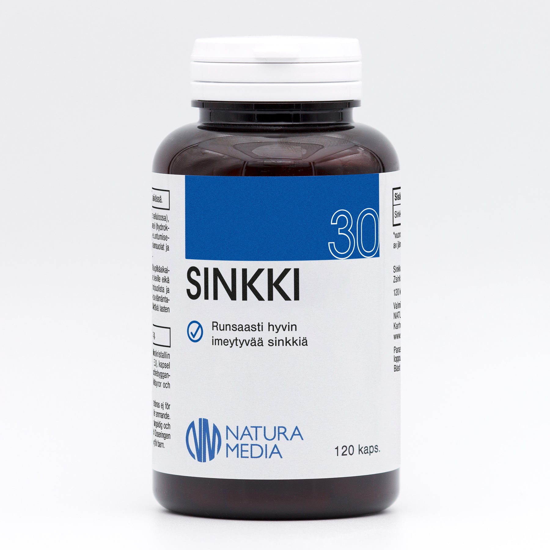 Natura Media Sinkki 30 mg 120 kaps.