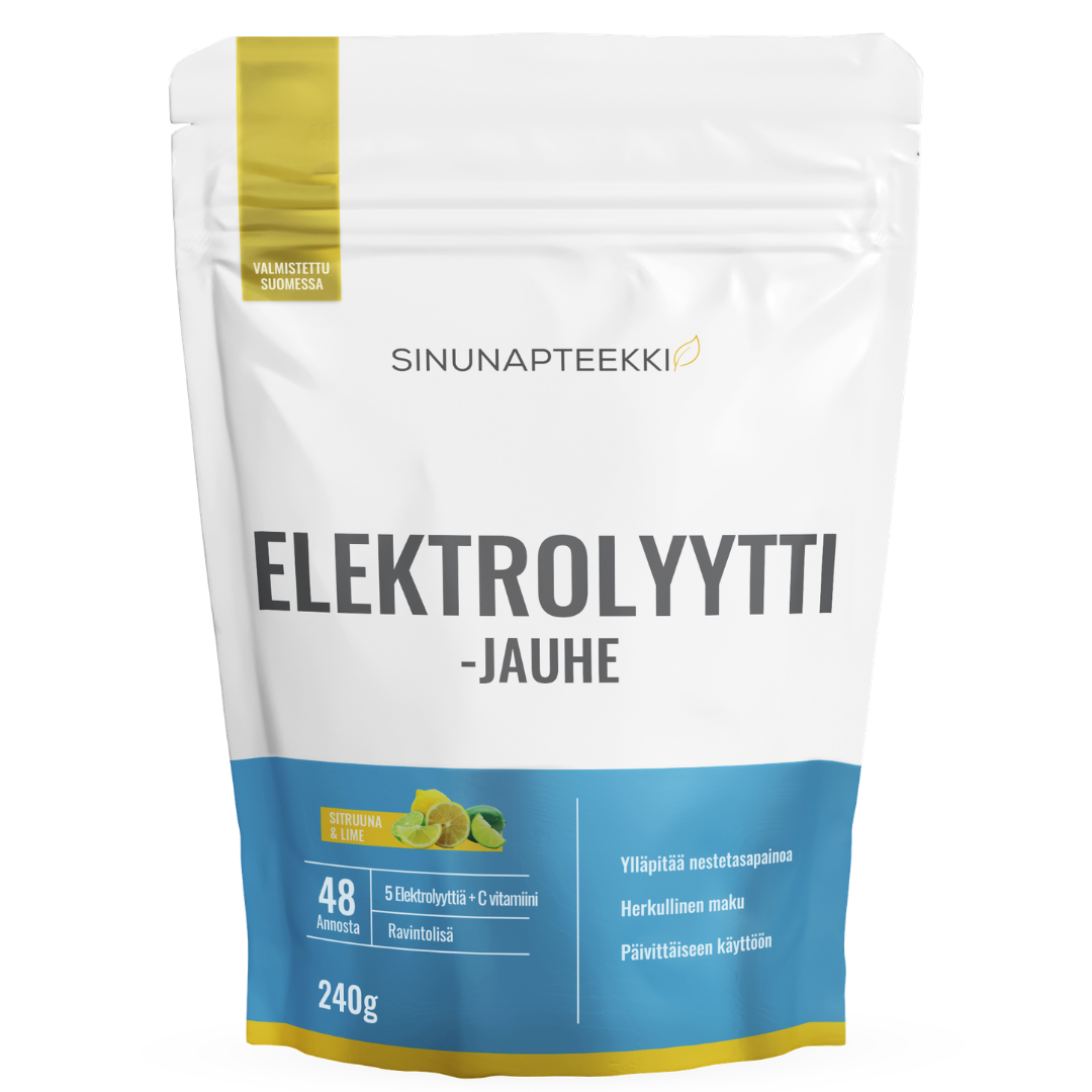 Sinunapteekin Elektrolyyttijauhe Sitruuna-Lime 240 g