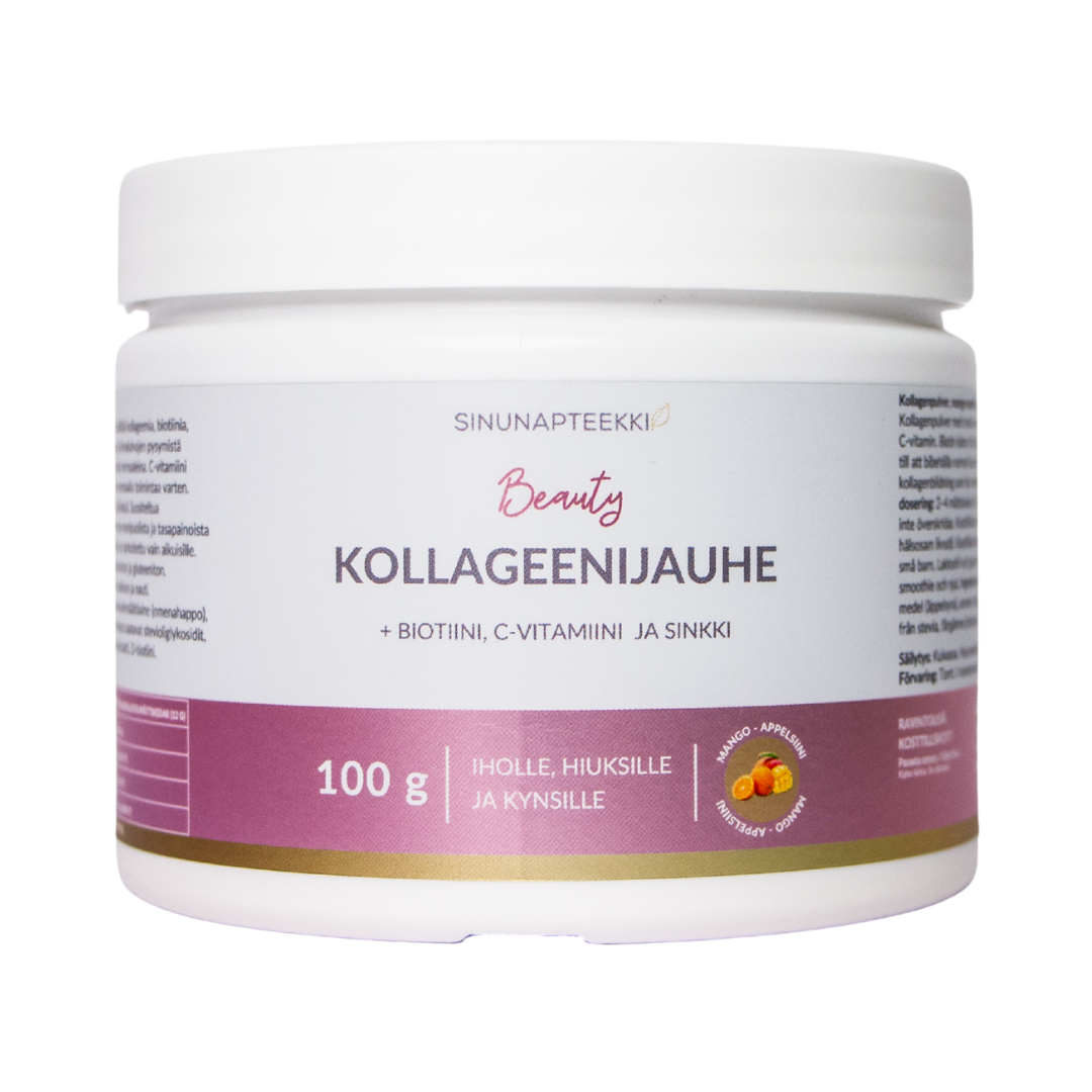 Sinunapteekin Beauty Kollageenijauhe 100 g - Mango-Appelsiini