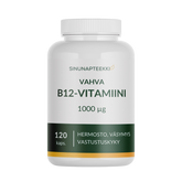 Sinunapteekin Vahva B12-vitamiini 1000 µg 120 kaps.