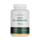 Sinunapteekin Vahva K2-vitamiini 100 μg 120 kaps.