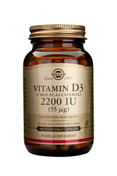 Solgar Vitamin D3 2200 IU 55µg - D3-vitamiini 100 kaps.