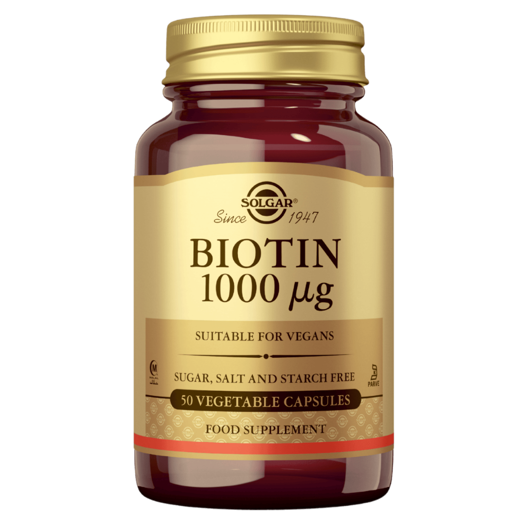 Solgar Biotin 1000 µg - Biotiini 50 kaps.