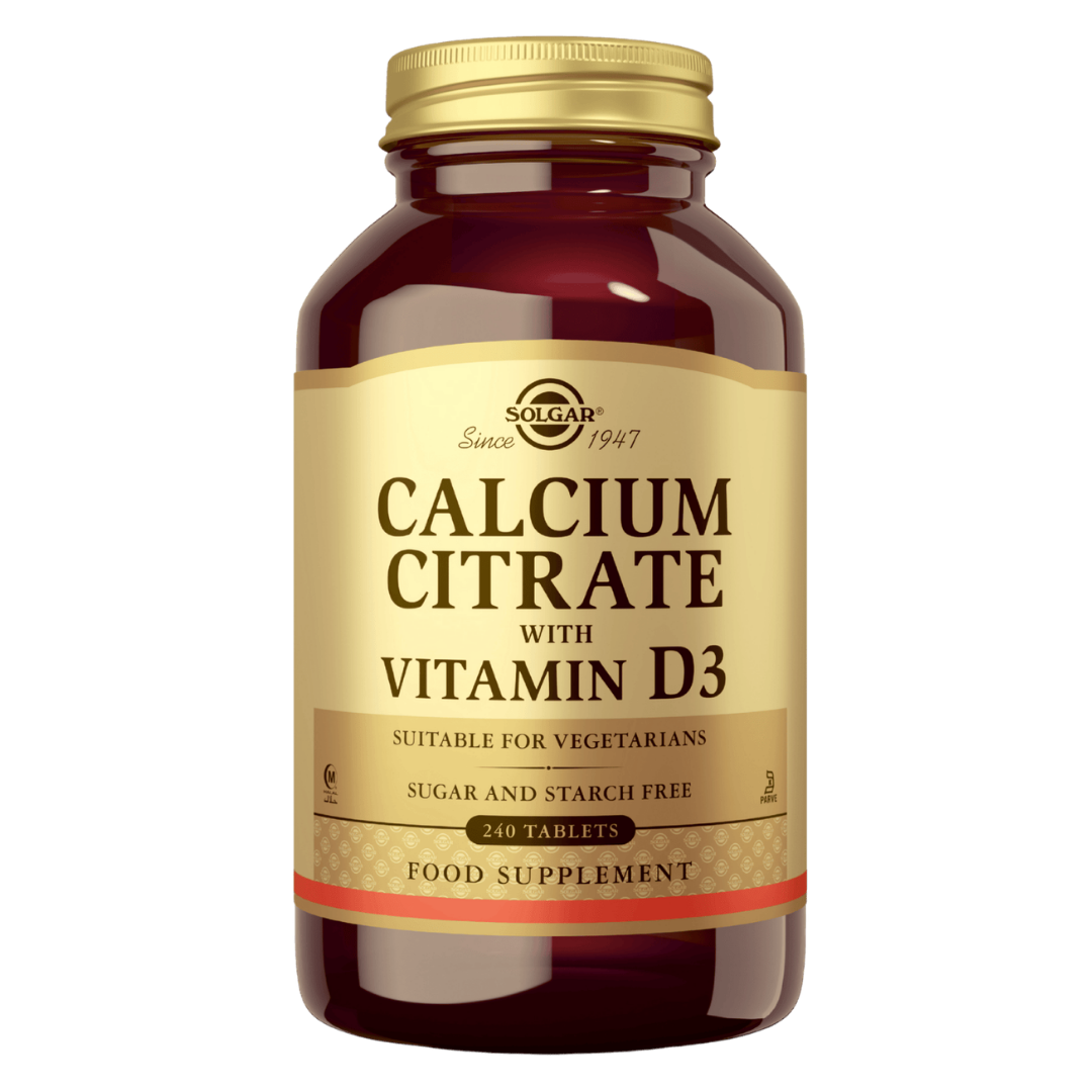 Solgar Calcium Citrate +D3 - Kalsiumsitraatti +D3 240 tabl.