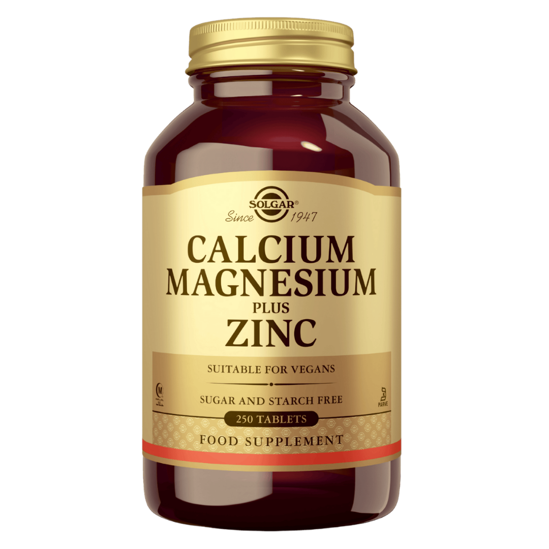 Solgar Calcium Magnesium Plus Zinc - Kalsium-magnesium-sinkki 250 tabl.