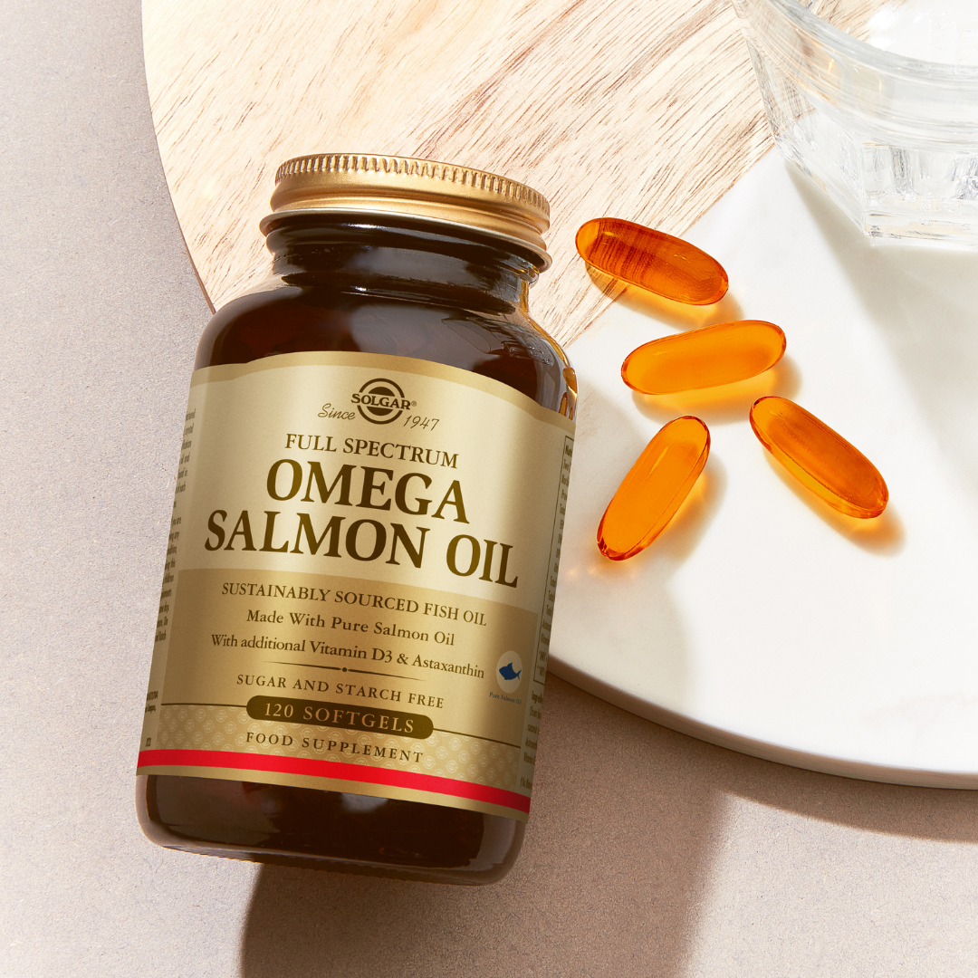 Solgar Full Spectrum Omega Salmon Oil - Kalaöljyvalmiste 120 kaps.