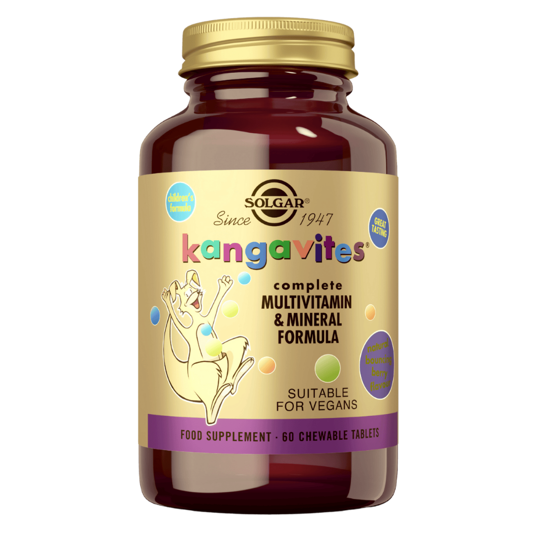 Solgar Kangavites Bouncing Berry - Pureskeltava monivitamiini lapsille 60 tabl.