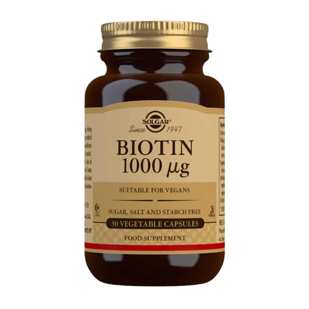 Solgar Biotin 1000 µg - Biotiini 50 kaps.