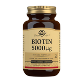 Solgar Biotin 5000 µg - Biotiini 50 kaps.