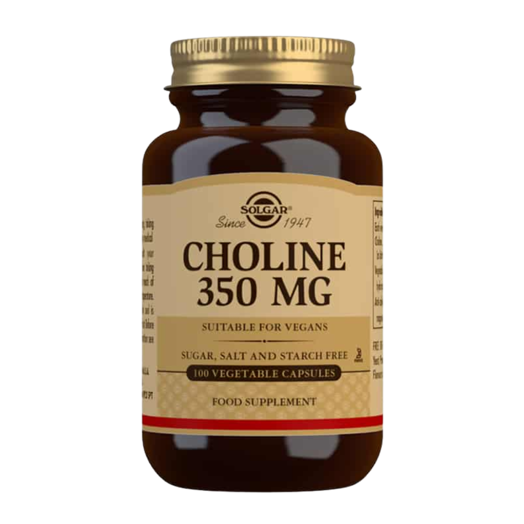 Solgar Choline 350 mg - Koliinivalmiste 100 kaps.