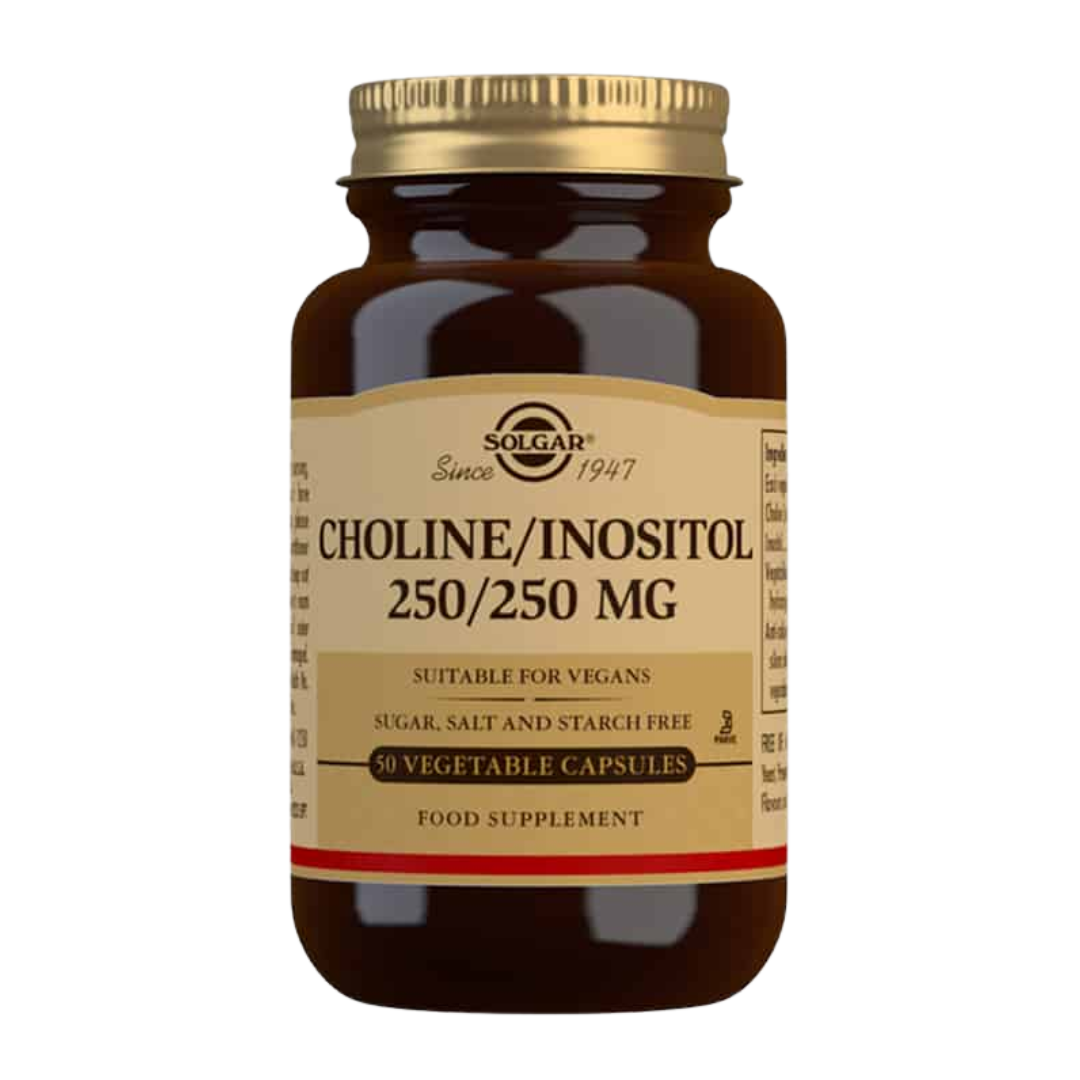 Solgar Choline/Inositol 250/250 mg - Koliini/Inositoli 50 kaps.
