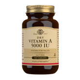 Solgar Dry Vitamin A 5000 IU - A-vitamiini 100 tabl.