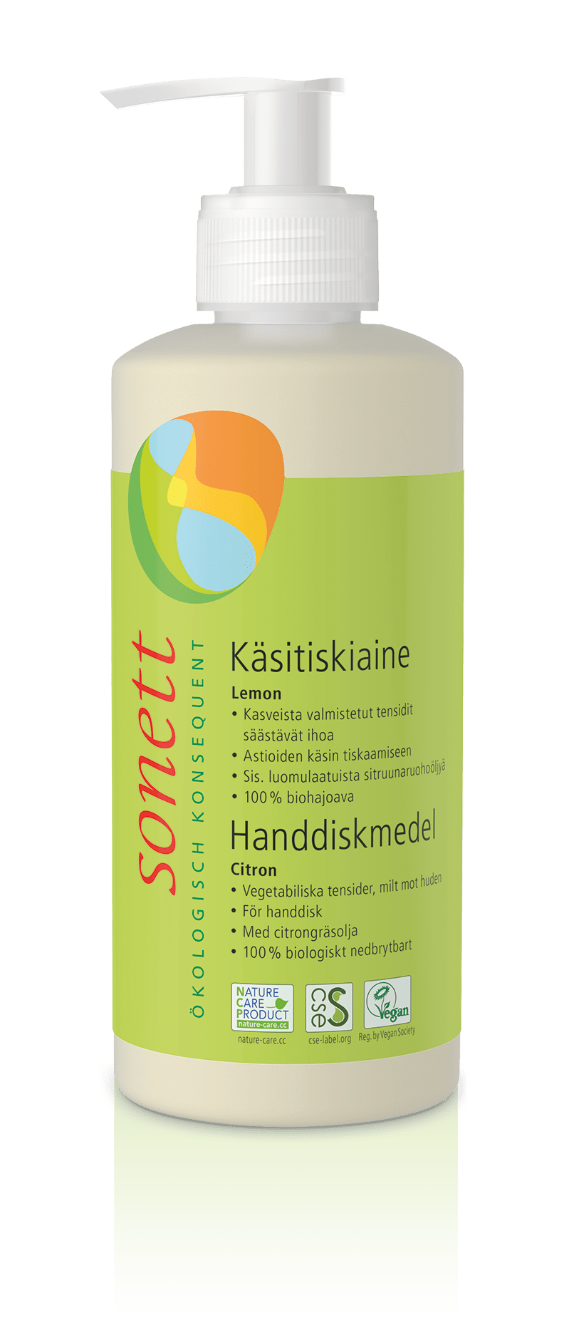 Sonett käsitiskiaine Lemon, luomu 300 ml