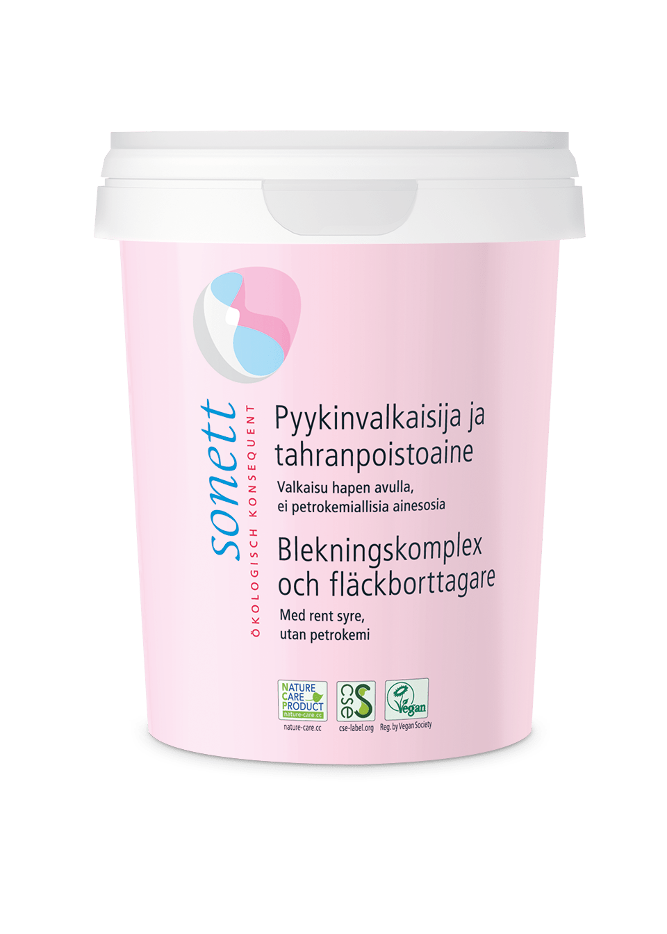 Sonett Pyykinvalkaisija ja tahranpoistoaine - Vegaaninen 450 g