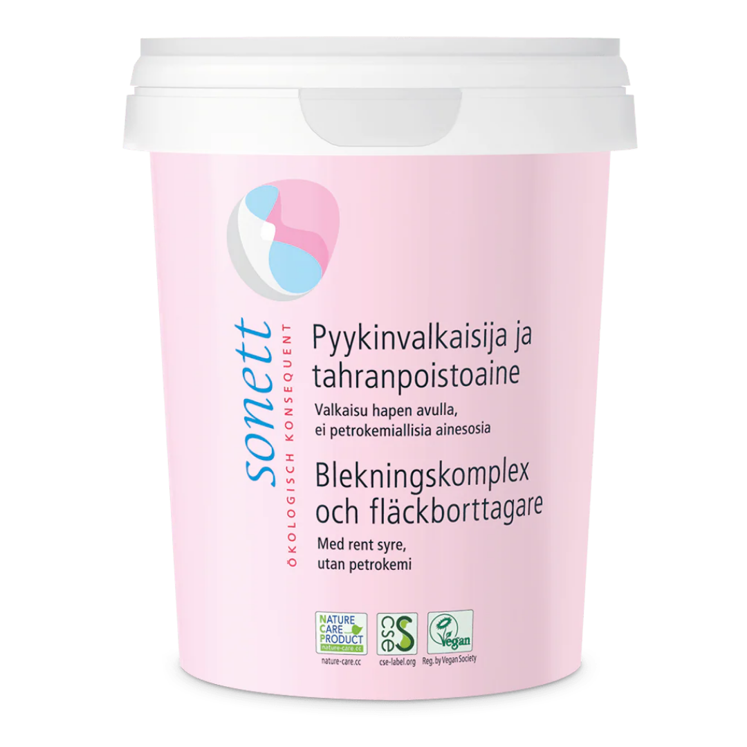 Sonett Pyykinvalkaisija ja tahranpoistoaine - Vegaaninen 450 g