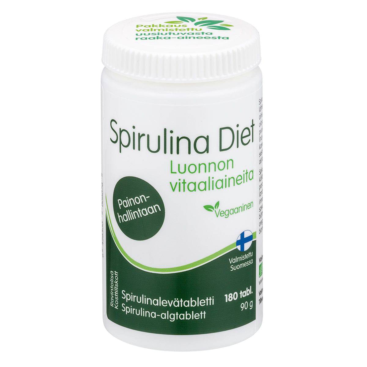 Spirulina Diet - Spirulinalevätabletti 180 tabl.