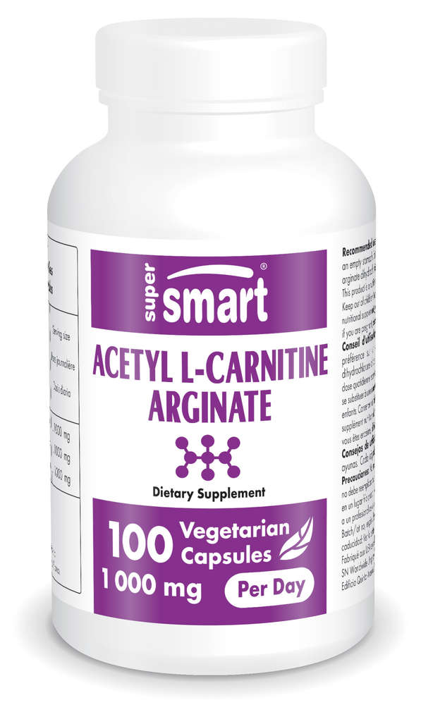 Super Smart Asetyyli - L-Karnitiini ja Arginaatti 500 mg 100 kaps. - erä