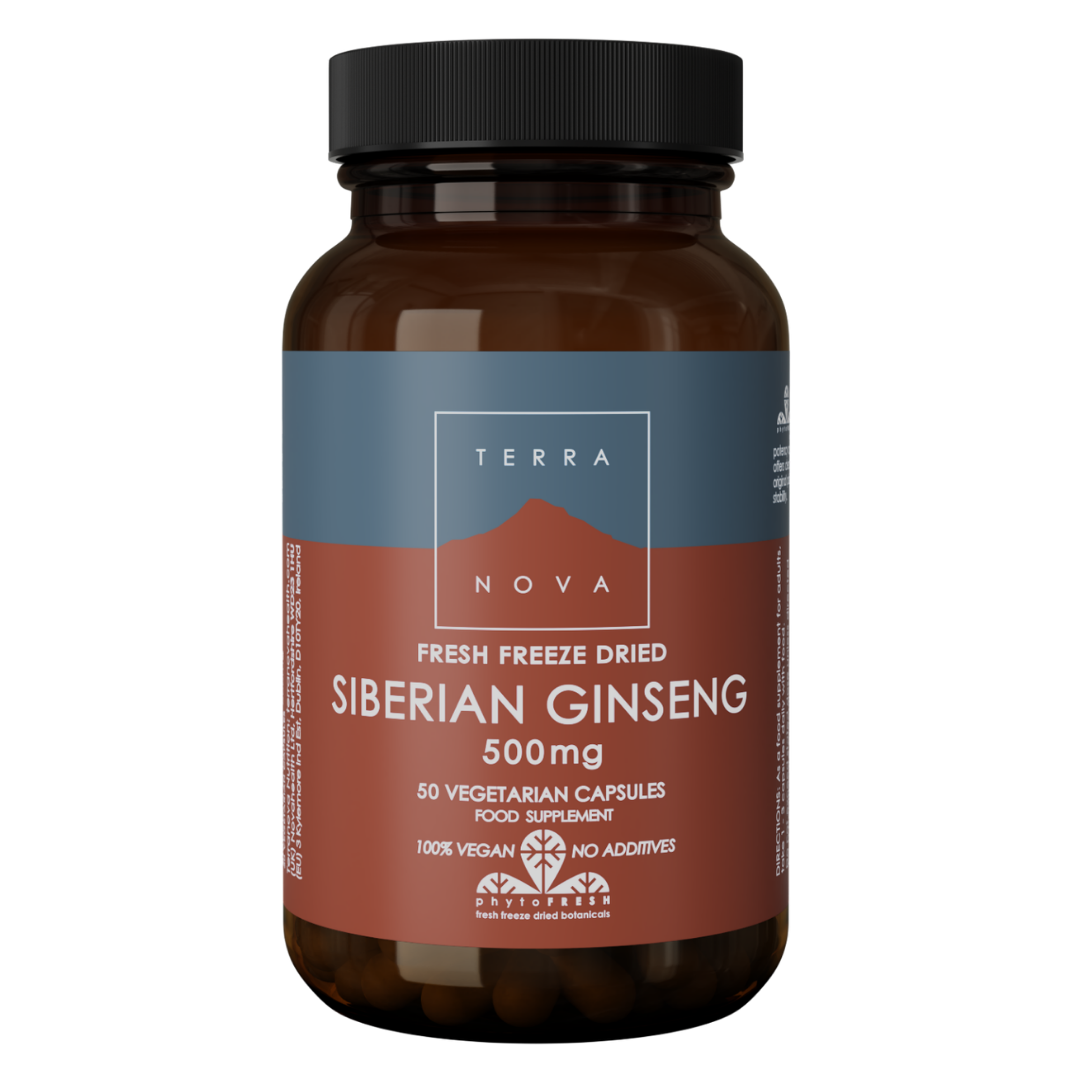 Terranova Siberian Ginseng 500 mg - Venäjänjuurivalmiste 50 kaps. - Sinunapteekki.fi