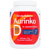 Terveyskaista Aurinko D 100 µg 200 kaps. - Sinunapteekki.fi
