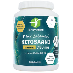 Terveyskaista KehoBalanssi Vahva Kitosaani 750 mg 60 tabl.