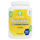 Terveyskaista Aurinko 100% Monivitamiini + Koliini 100 tabl.