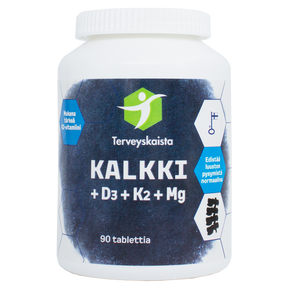 Terveyskaista Kalkki + D3 + K2 + Mg 90 tabl.