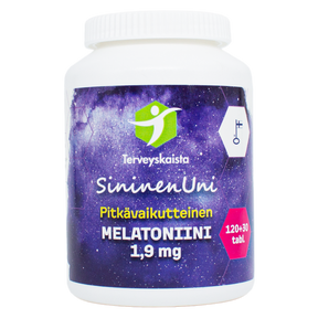 Terveyskaista Sininen Uni - Pitkävaikutteinen Melatoniini 1,9 mg 150 tabl.