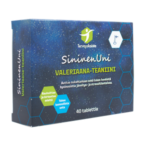 Terveyskaista Sininen Uni Valeriaana-teaniini 40 tabl.