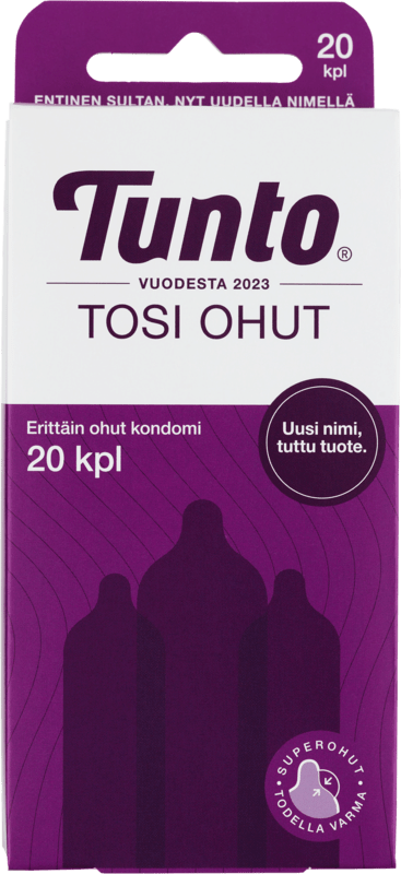 Tunto Tosi Ohut Kondomi 20 kpl