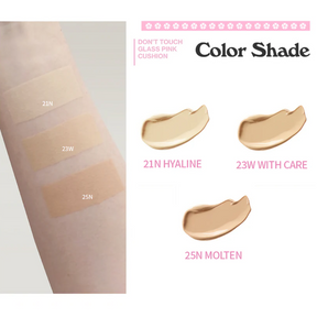 Unleashia Don't Touch Glass Pink Cushion - Meikkivoide 21N Hyaline 15 g