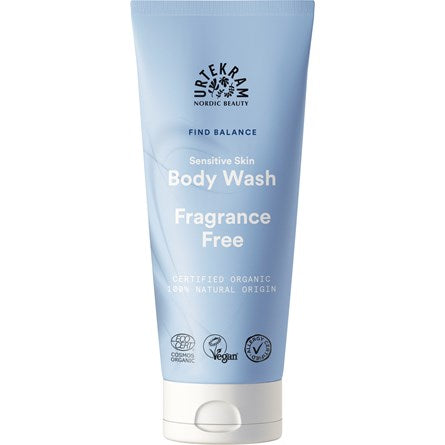 Urtekram Sensitive Skin Body Wash Fragrance Free - Suihkusaippua 200 ml - Päiväys 05/2024