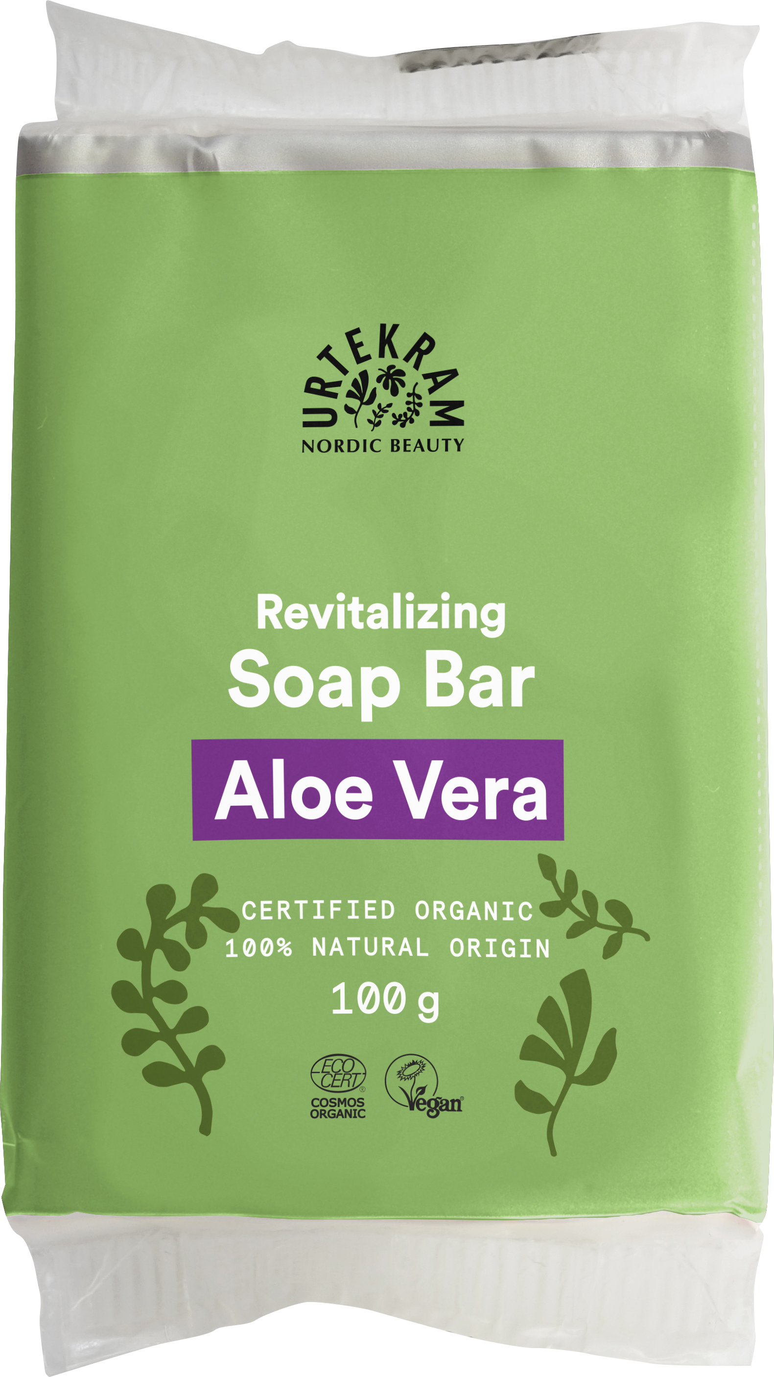 Urtekram Soap Bar Aloe Vera - Palasaippua 100 g