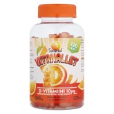 Sana-sol Vitanallet D-Vitamiini Appelsiini 10 µg 120 kpl