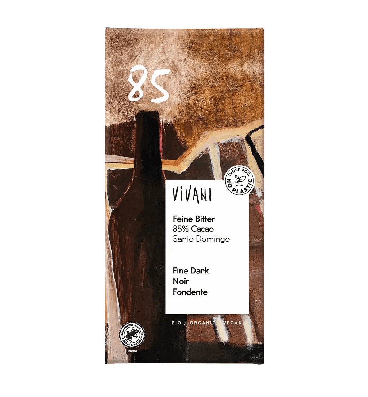 Vivani Fine Dark Cacao - Luomu Tummasuklaa 85 % 100 g