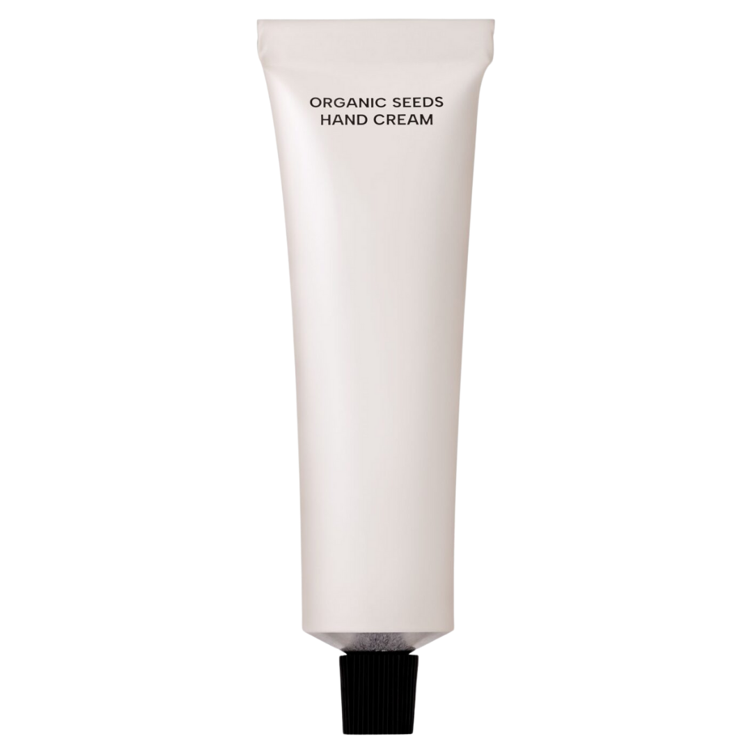 Käsiä ravitseva ja pehmentävä Whamisa Organic Seeds Hand Cream - Käsivoide