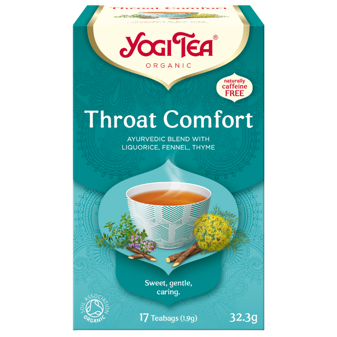 Yogi Tea Throat Comfort - kurkkua rauhoittava tee 17 teepussia - Sinunapteekki.fi