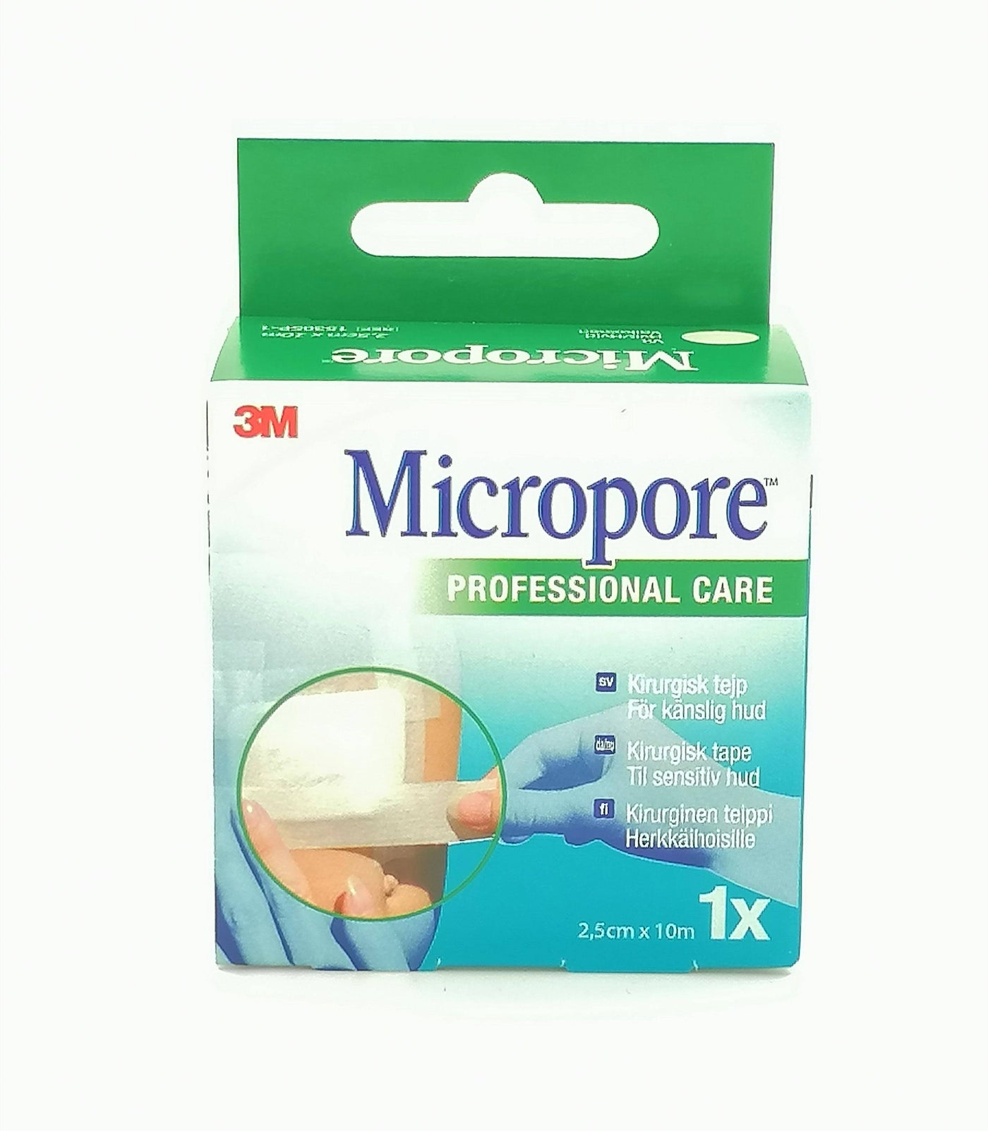 Micropore Kirurginteippi Valkoinen 1 x 2,5 cm x 10 m - Sinunapteekki.fi