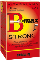 B-Max strong - VAHVA pitkävaikutteinen B- vitamiini 100 tabl.