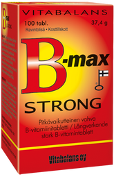 B-Max strong - VAHVA pitkävaikutteinen B- vitamiini 100 tabl.