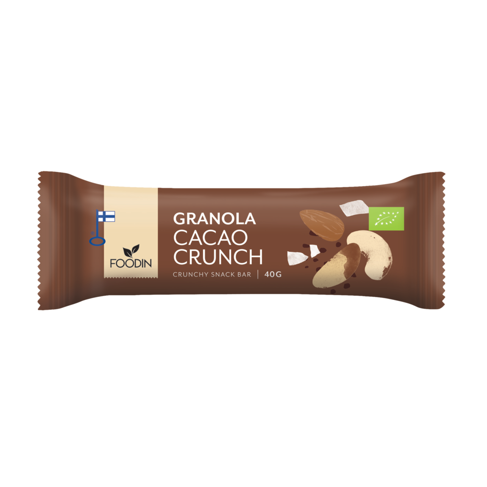 Foodin Granola Cacao Crunch - välipalapatukka 40 g