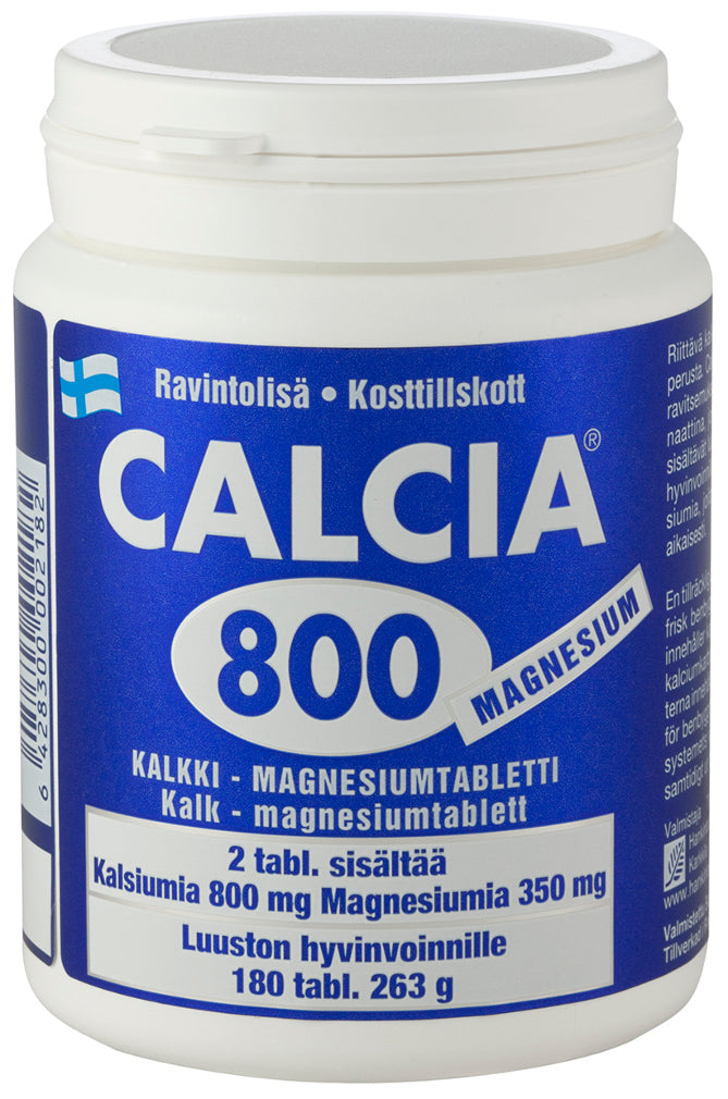 Calcia 800 Magnesium - Kalsium-magnesium-tabletti 180 tabl.