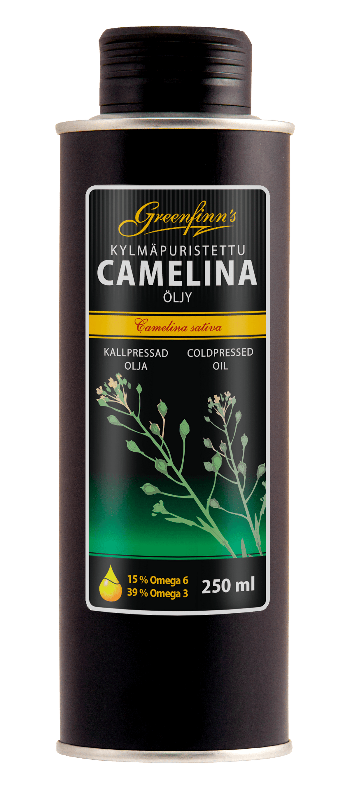 Greenfinn's Kylmäpuristettu Camelinaöljy 250 ml - erä