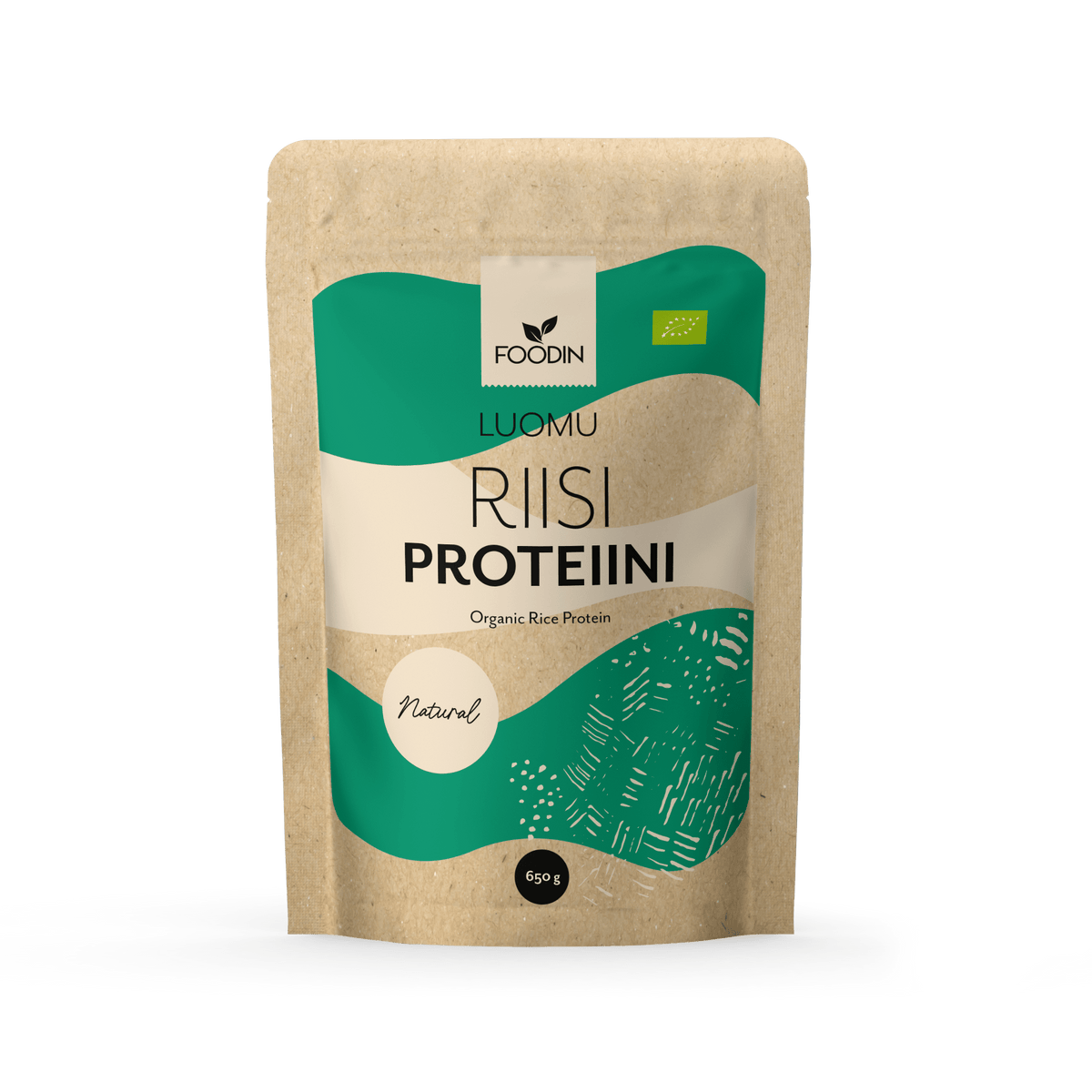 Foodin Riisiproteiini Maustamaton Luomu 650 g