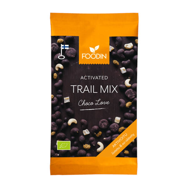 Foodin Trail Mix aktivoitu 70 g - Choco Love evässekoitus