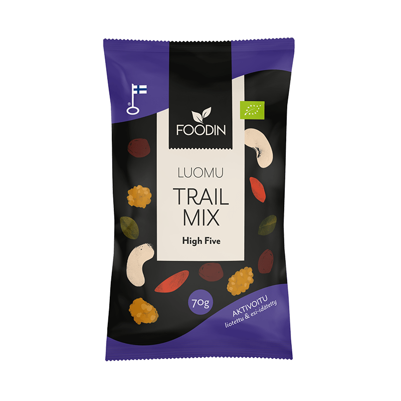 Foodin Trail Mix aktivoitu 70 g - High Five evässekoitus