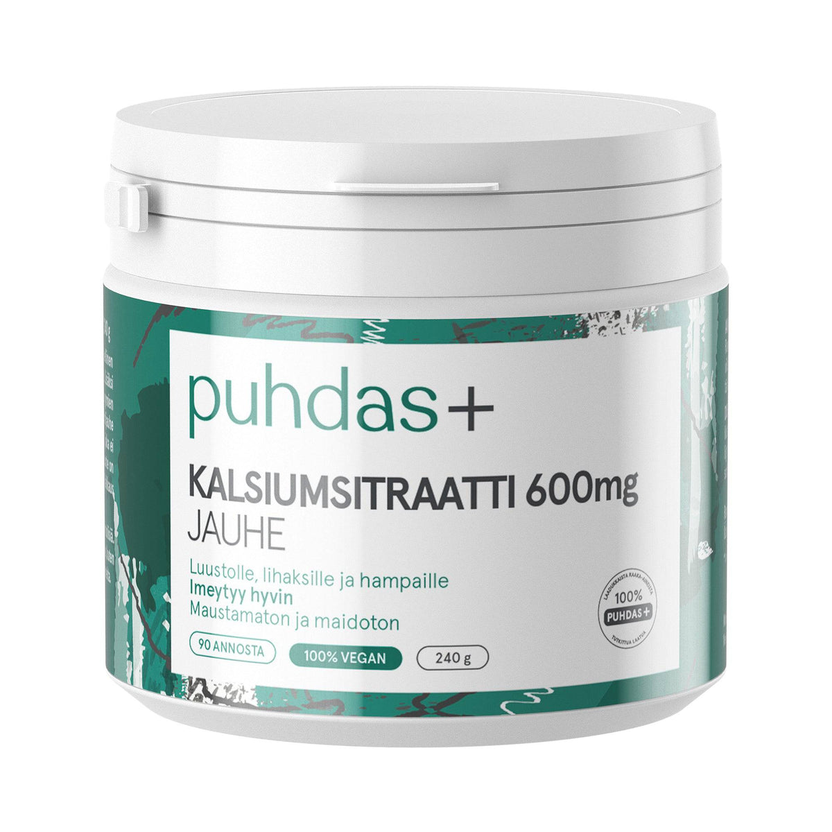 Puhdas+ Kalsiumsitraatti 600 mg - 240 g