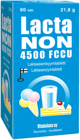 Lactanon Lactanon 4500 FCCU - Laktaasientsyymitabletti 90 tabl.