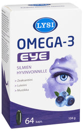 Lysi Omega-3 Eye 64 kaps. - Päiväys 04/2024