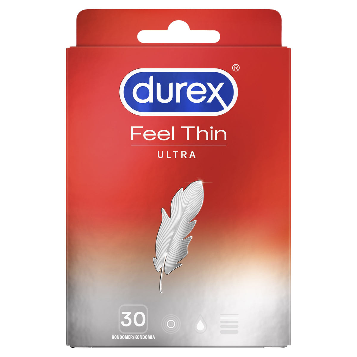 Durex Feel Thin Ultra - Kondomit 30 kpl